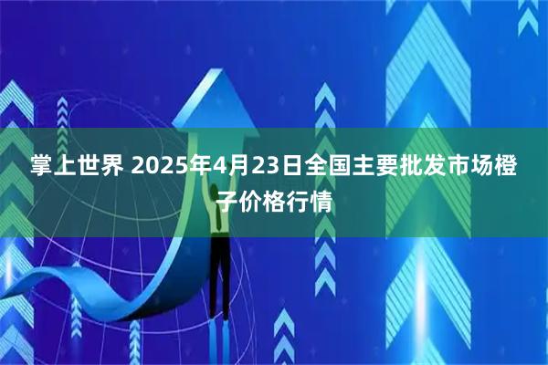 掌上世界 2025年4月23日全国主要批发市场橙子价格行情
