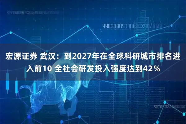 宏源证券 武汉：到2027年在全球科研城市排名进入前10 全社会研发投入强度达到42％