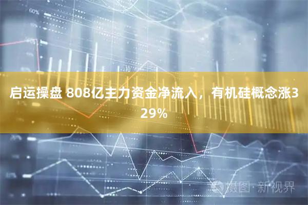 启运操盘 808亿主力资金净流入，有机硅概念涨329%